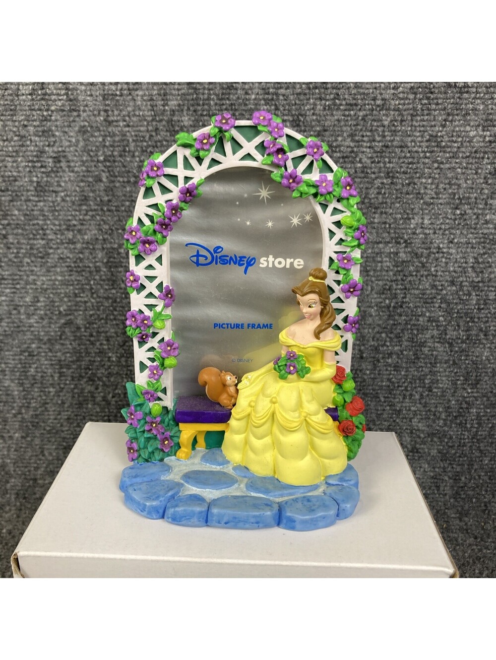Disney Store Beauty & The Beast Belle 3D 6" Photo Picture Frame EUC
